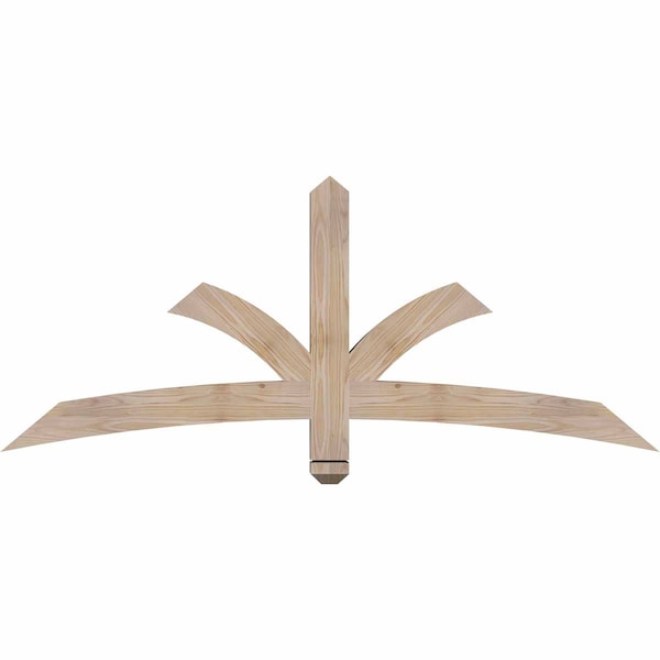 Ekena Millwork Davenport Smooth Timber Gable Bracket, Douglas Fir, 60"W x 25"H x 3 1/2"D x 3 1/2"F, 10/12 Pitch GBW060X25X0404DAV00SDF - main